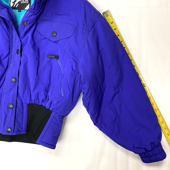 Tyrolia Ski Jacket Women 10 Snow Skiwear Purple with Back Design - Picture 13 of 13